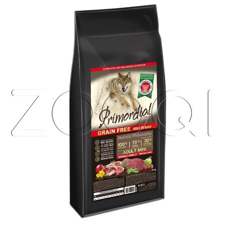 Корм Primordial Dog Adult Mini Boar & Lamb для собак (дикий кабан, ягненок)