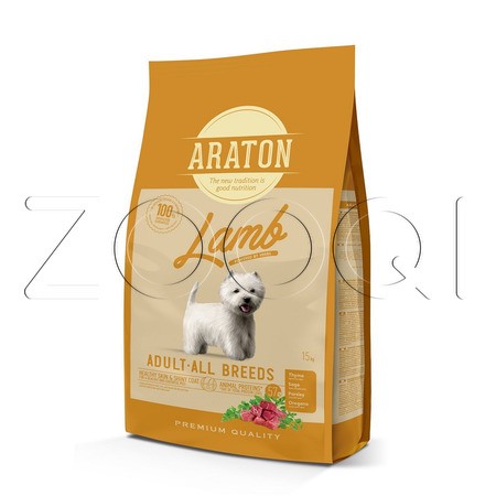 Araton Adult Lamb для взрослых собак всех пород (ягненок)