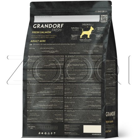 Корм Grandorf Dog Fresh Adult Mini для собак (лосось, батат)
