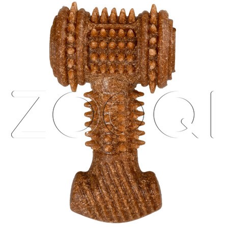 INDIGO Игрушка «Молоток» с древесным волокном для собак, 10,5x6x3,5 см