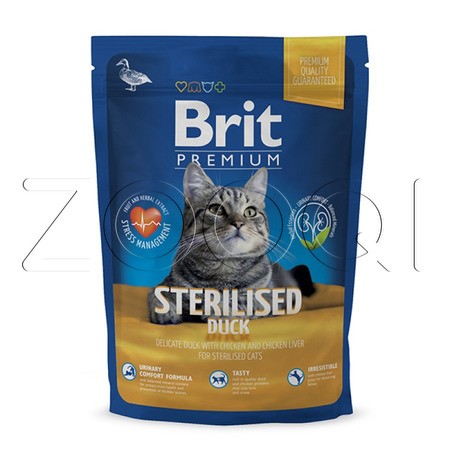 Brit Premium Cat Sterilised Duck, 1.5 кг
