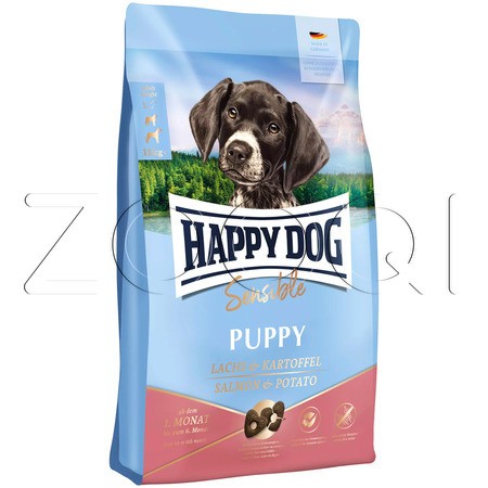 Happy Dog Sensible Puppy Lachs & Kartoffel до 6 месяцев