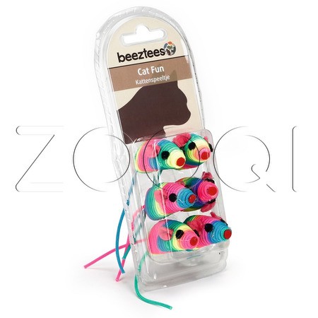 Beeztees Игрушка «Мышь радужная», 5 см