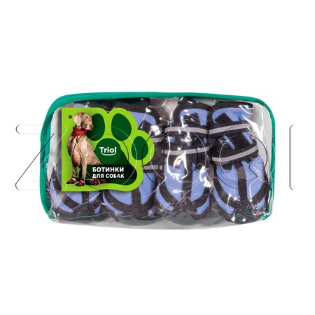 Triol Ботинки для собак синие YXS137-S