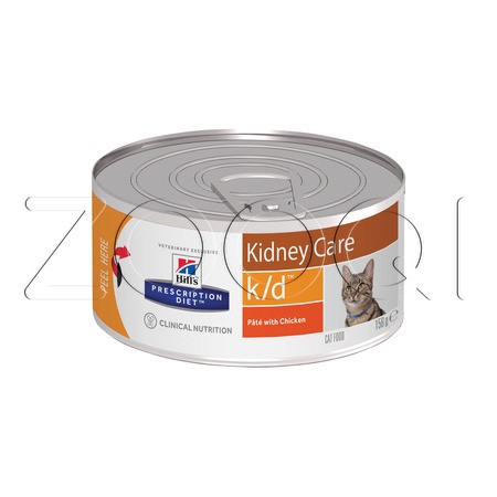 Hill's k/d Kidney Care для кошек с курицей, 156 г