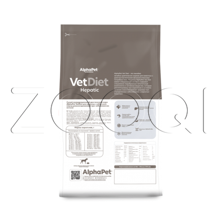 Корм AlphaPet Vet Diet Hepatic для собак