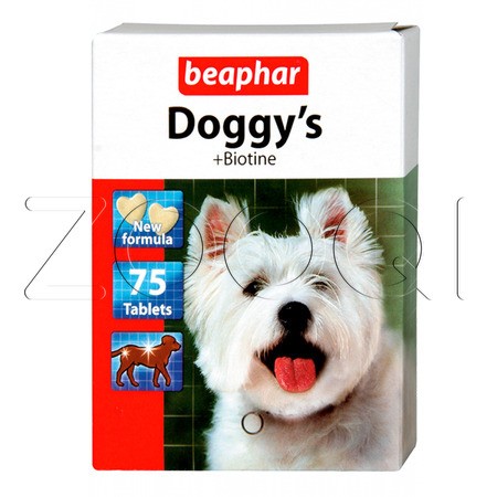Лакомство Beaphar Doggy's + Biotin, 75 таб