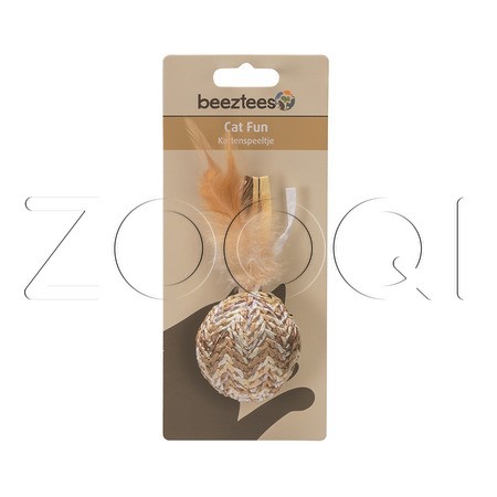 Beeztees Игрушка «Мячик Tuxa» для кошек, 10x5x4 см