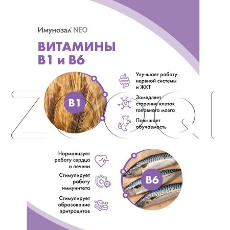 Имунозал NEO для кошек и мелких собак, 6 табл
