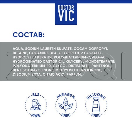 DOCTOR VIC Шампунь-кондиционер «EXOTIC COCKTAIL» для кошек всех пород, 250 мл