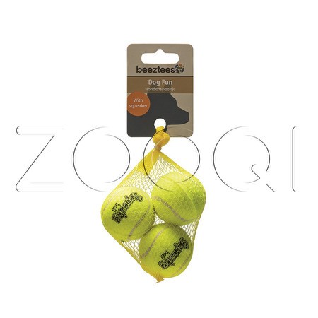 Beeztees Теннисный мяч с пищалкой 3в1, 5 см