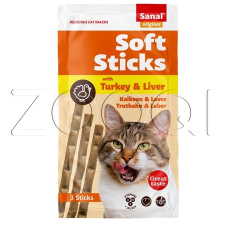 Sanal Колбаски Soft Sticks (домашняя птица, печень)