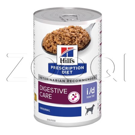 Hill's i/d Low Fat Digestive Care для собак с чувствительным пищеварением, 360 г
