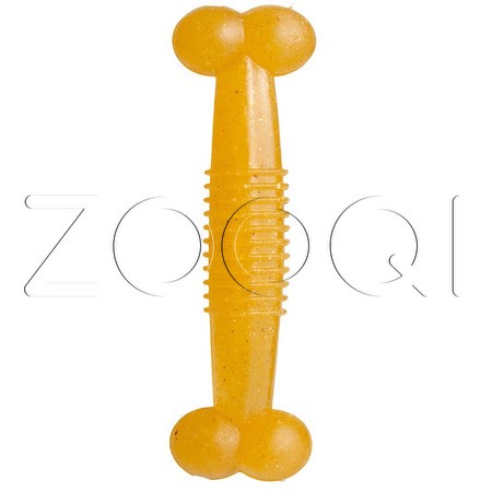 INDIGO Игрушка Кость «№14» с кукурузным волокном для собак, 14,5x4,5 см