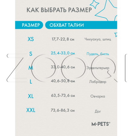 M-PETS Пояс многоразовый для кобелей