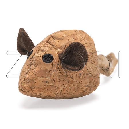 Beeztees Игрушка «Мышка с кошачьей мятой» для кошек, 6x16x5 см