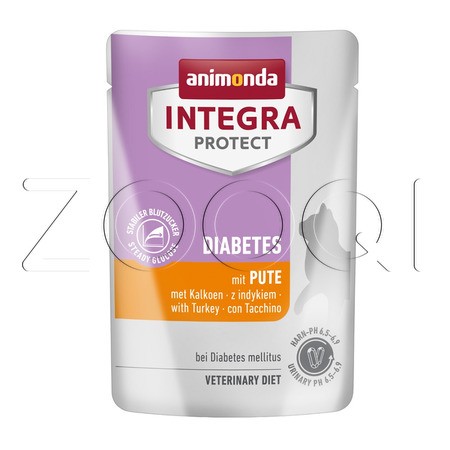 Пауч Animonda Integra Protect Diabetes для кошек (индейка), 85 г