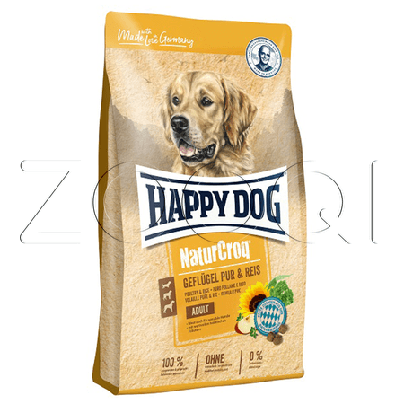 Happy Dog NaturCroq Geflügel Pur & Rice 23/10 (птица и рис)