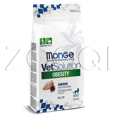 Корм Monge VetSolution Obesity Cat для кошек (курица)