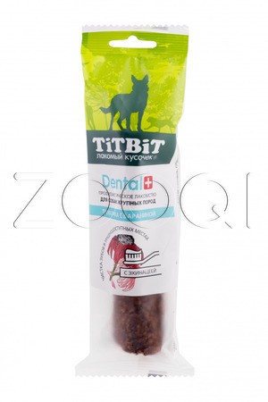 TiTBiT ДЕНТАЛ+ Трубочка с бараниной для собак крупных пород, 40 г