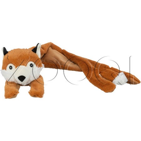 Trixie Игрушка плюшевая со звуком для собак «Болтающаяся лиса», 50 см