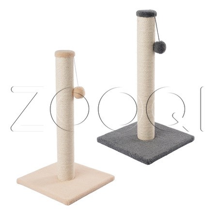 Q-zoo Когтеточка-столбик L с шариком для кошек, хлопок, 75 см