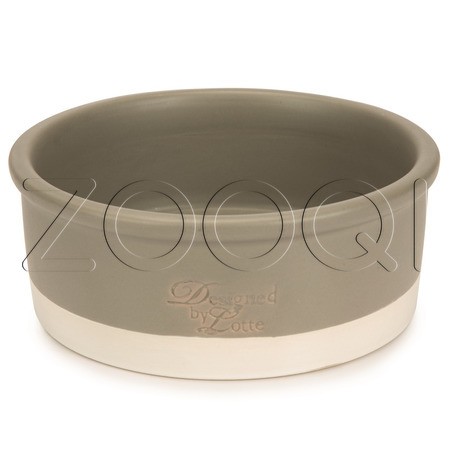 Beeztees Керамическая миска Joa для собак, серая