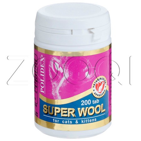 Polidex Super Wool Cats, 200 таб