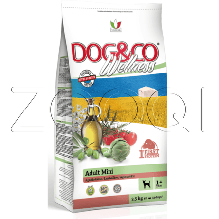 Dog&Co Wellness Adult Mini Lamb & Rice для взрослых собак мелких пород (ягненок c рисом)