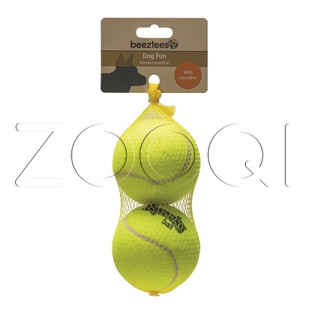 Beeztees Теннисный мяч с пищалкой 2в1, 8 см
