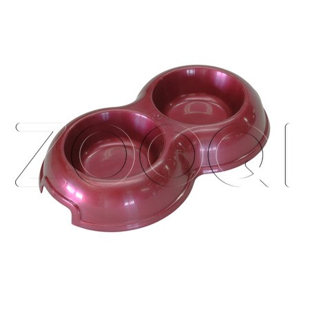Homepet Миска для животных двойная, 2х0.2 л