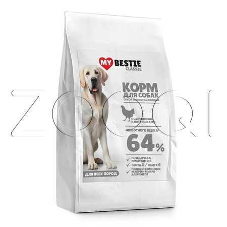Корм MуBestie Classic для собак (цыпленок, потрошки)