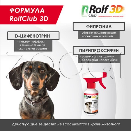 РольфКлуб 3D Спрей для собак, 200 мл