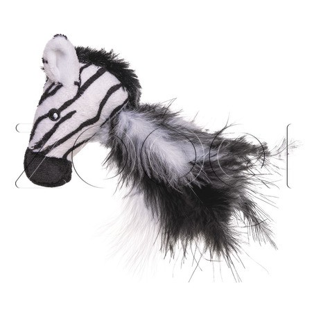 Beeztees Игрушка «Зебра Sazu» для кошек, 16 см