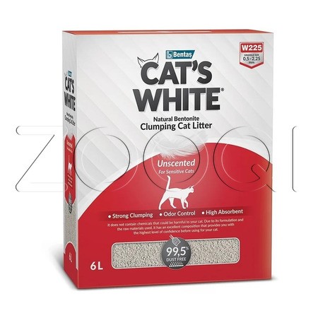 Cat's White Box Premium Natural комкующийся наполнитель для кошачьего туалета (натуральный)