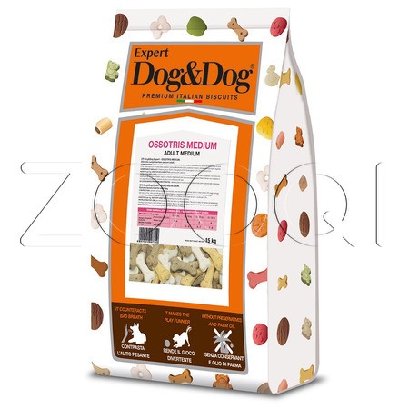Печенье Dog&Dog Expert Ossotris Medium для взрослых собак средних пород
