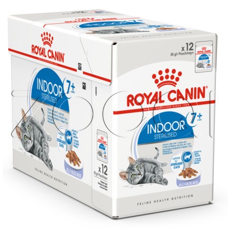 Royal Canin Indoor Sterilized +7 (кусочки в желе), 85 г
