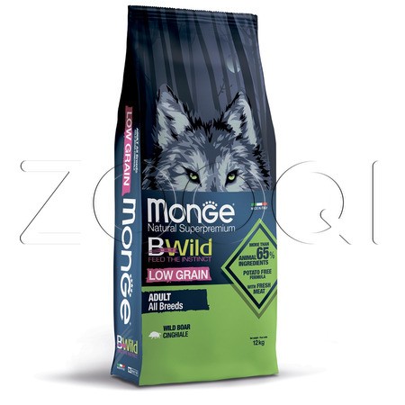 Корм Monge Dog BWild Low Grain Adult для собак (дикий кабан)