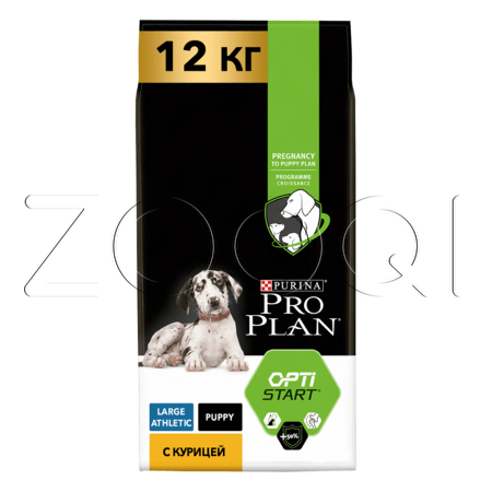 Pro Plan OptiStar Puppy Large Athletic (курица, рис), 12 кг