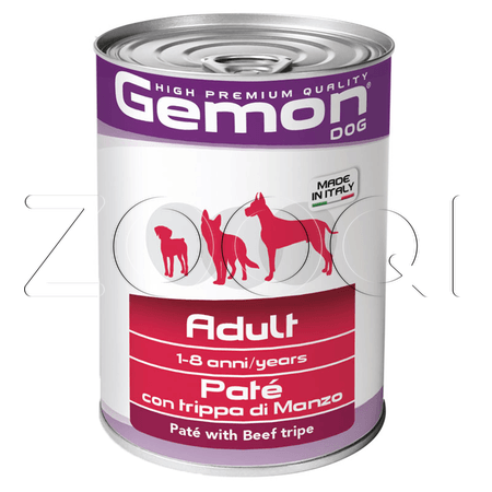 Gemon Dog Adult Pate Beef Tripe (говядина), 400 г
