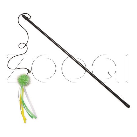 Beeztees Удочка «Шарик с лентой» для кошек, в ассортименте, 47 см