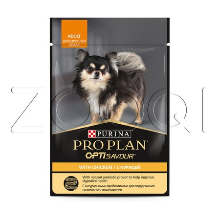 Purina Pro Plan Opti Savour Adult для взрослых собак (курица), 85 г