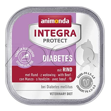 Animonda Integra Protect Diabetes для кошек при диабете (говядина), 100 г