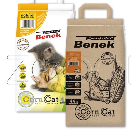 Комкующийся наполнитель Super Benek "Corn Cat" без запаха