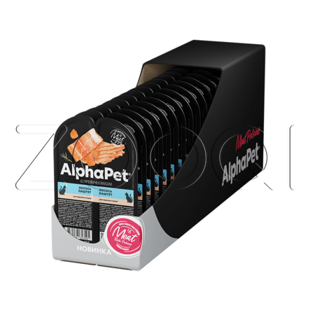 AlphaPet Superpremium для взрослых кошек (лосось), 80 г