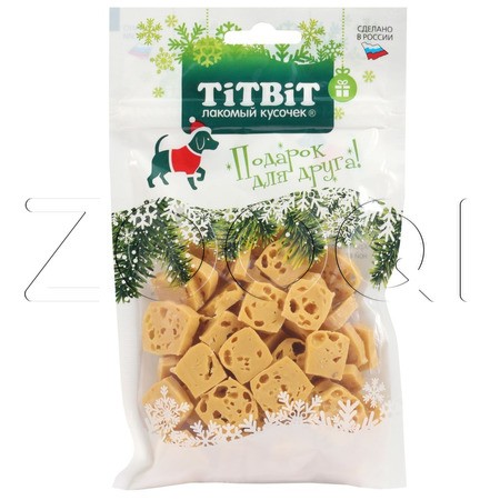 TiTBiT Сырная нарезка для собак (Новогодняя коллекция), 90 г