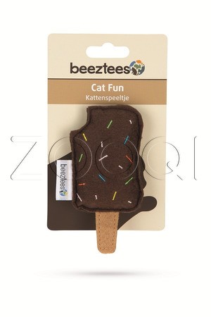 Beeztees Игрушка для кошек "Мороженое" текстиль 11 см