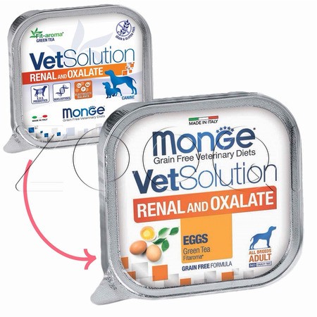 Паштет Monge VetSolution Dog Renal and Oxalate для собак (яйцо, свинина), 150 г