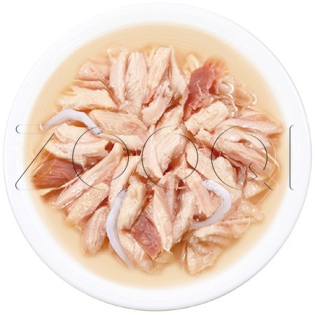 Консерва INABA CIAO Toromi для кошек (куриное филе, тунец Кацуо, мальки ширасу), 80 г