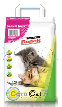 Super Benek "Corn Cat" кукурузный (Тропические фрукты)